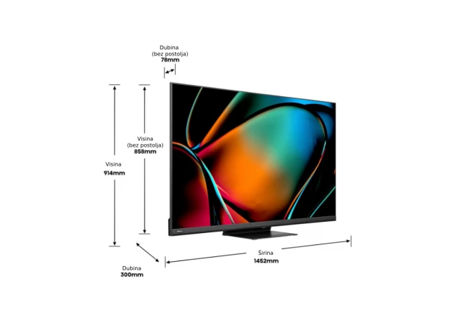 HISENSE 65 inča 65U8KQ ULED 4K UHD Smart TV 