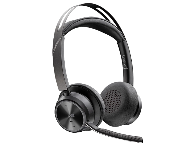Poly Voyager Focus 2 USB-C-C Headset USB-C/A Adapter Charging Stand – Computer Connections