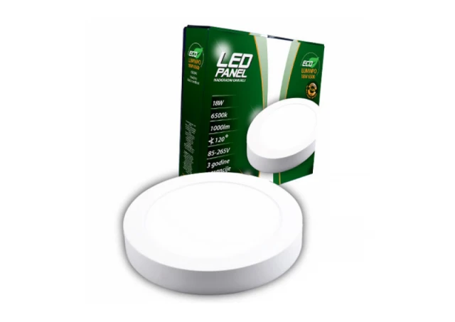 ECO LED panel nadgradni okrugli 18W 6500 - Cena, Specifikacije i Akcija ...