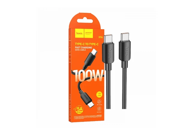 hoco. USB kabl za smartphone, tip C, 100W - X96 Hyper, 100W, Crni