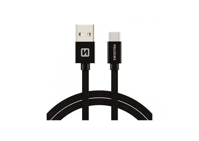 Kabl USB A-Tip C Swissten 2m crni