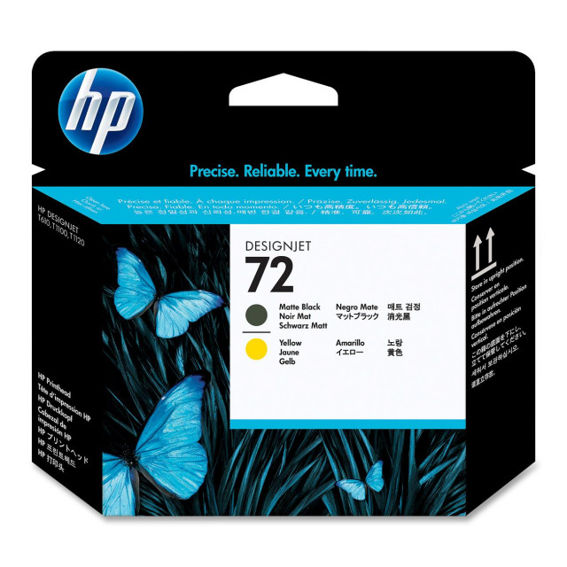 HP C9384A No.72 Matte Black And Yellow Printhead - Cena, Specifikacije ...