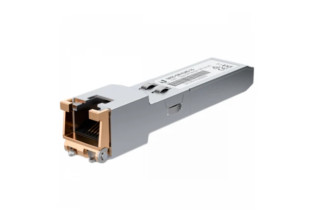 Ubiquiti UACC-CM-RJ45-1G SFP to RJ45 transceiver module that delivers 1 ...
